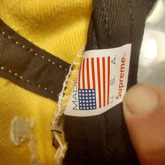 *SOLD* Supreme 456 yellow flat brim hat - Picture 8 of 9